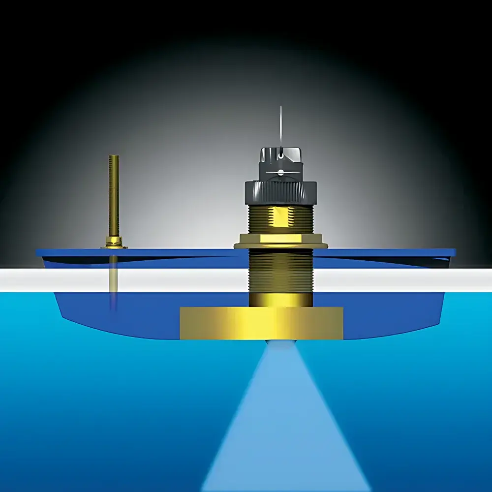 Airmar B744V TriDucer Through-Hull Depth, Speed & Temperature Transducer