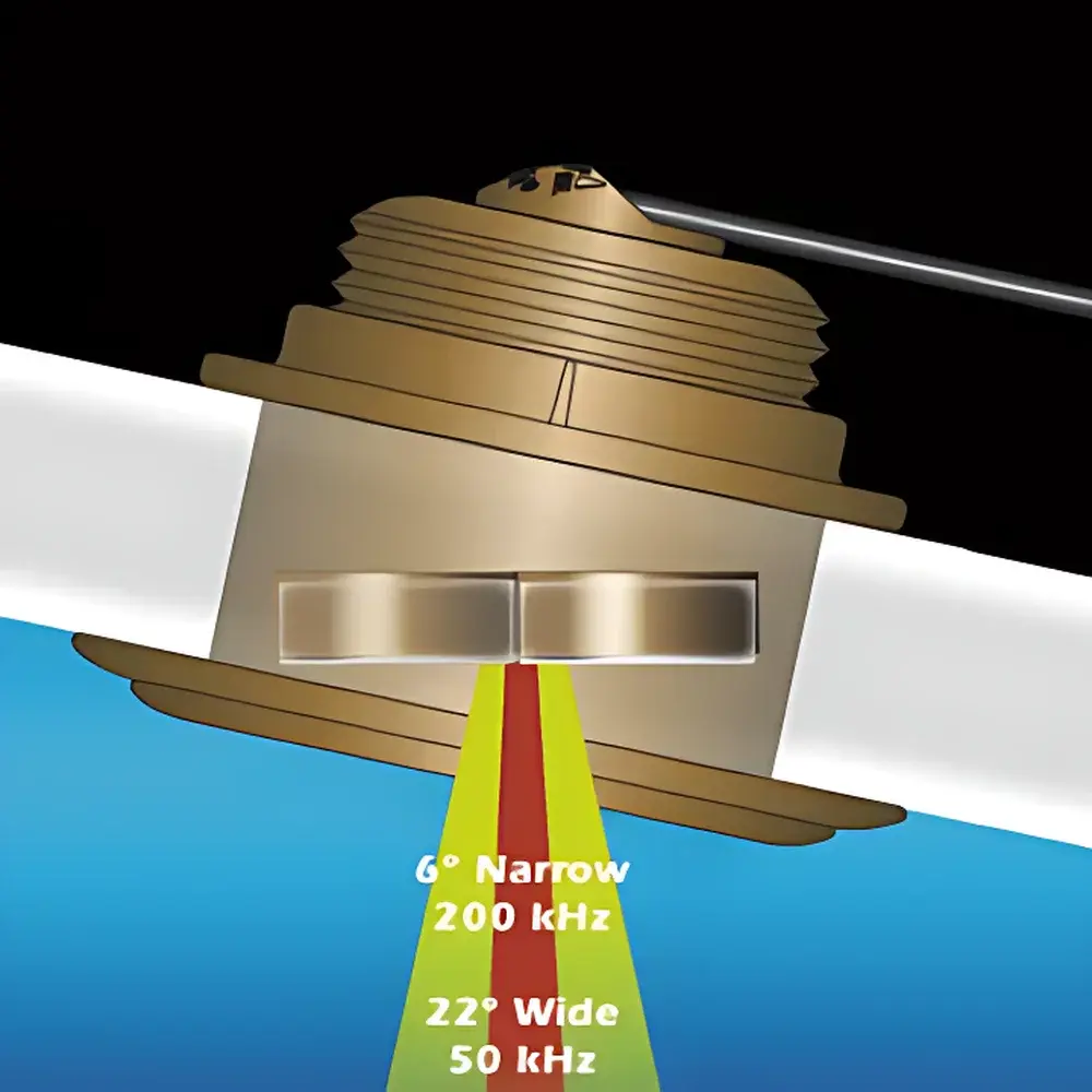Airmar B164 Low-Profile Through-Hull Depth Sounder Transducer