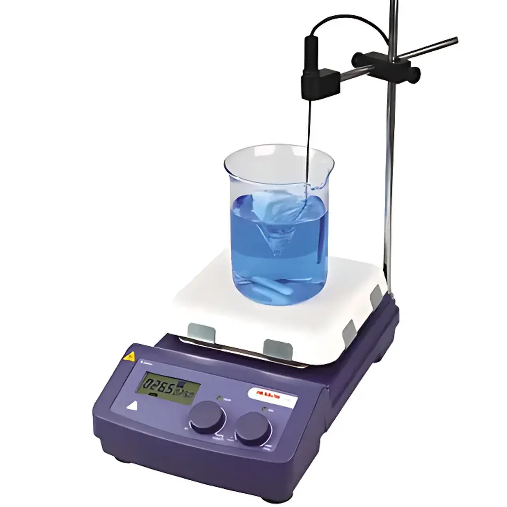 DLAB MS7-H550-Pro LCD Digital Programmable Heating Magnetic Stirrer with 7-inch Square Ceramic Plate