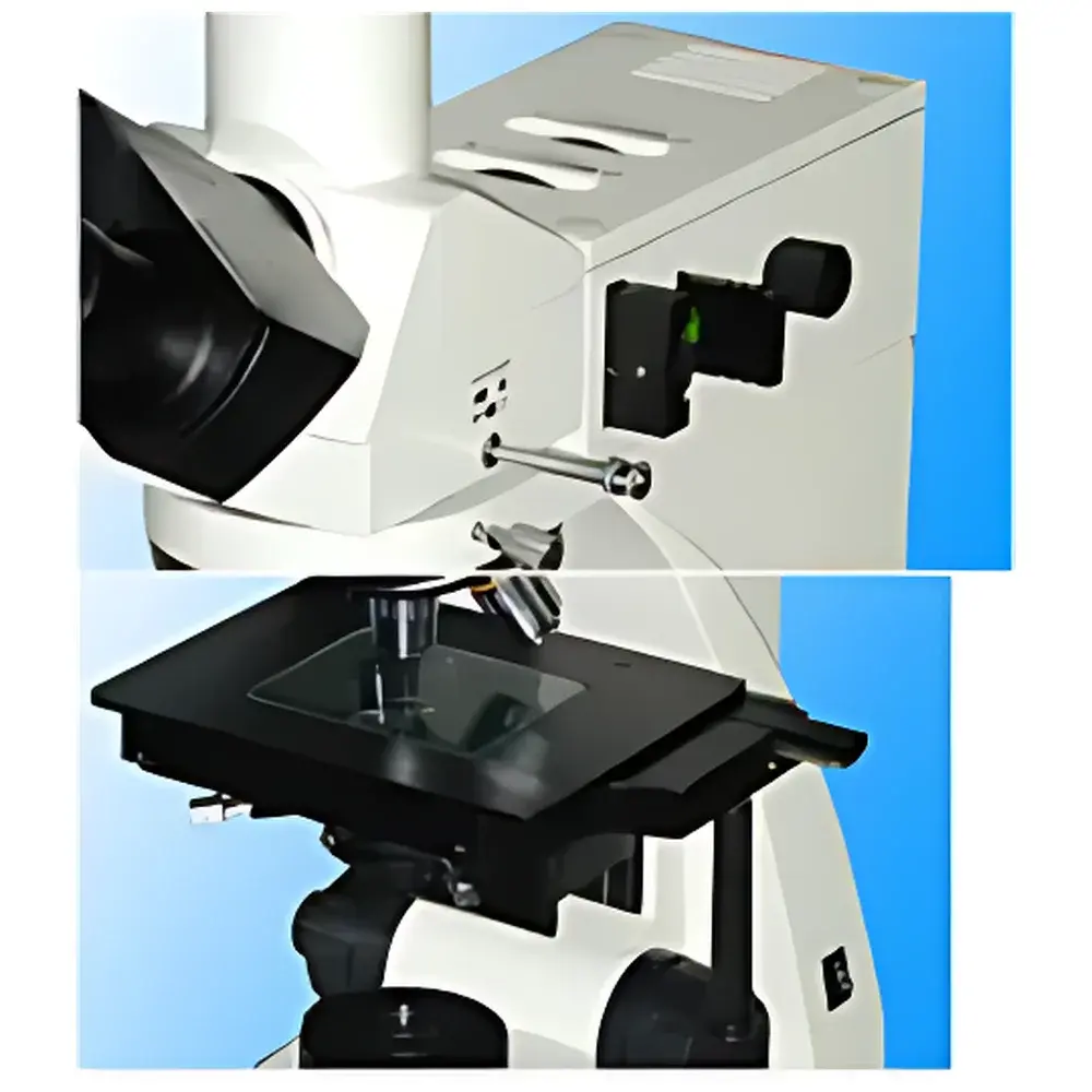 YANRUN MMAS-17 Upright Reflected/Transmitted Light Metallurgical Microscope with Integrated Image Analysis System