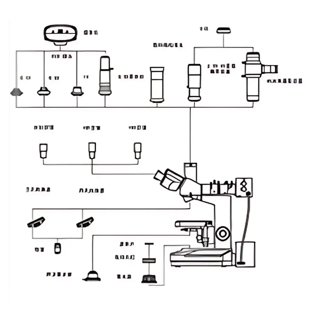 YANRUN MMAS-9 Upright Reflected-Light Polarizing Metallurgical Microscope Measurement & Analysis System