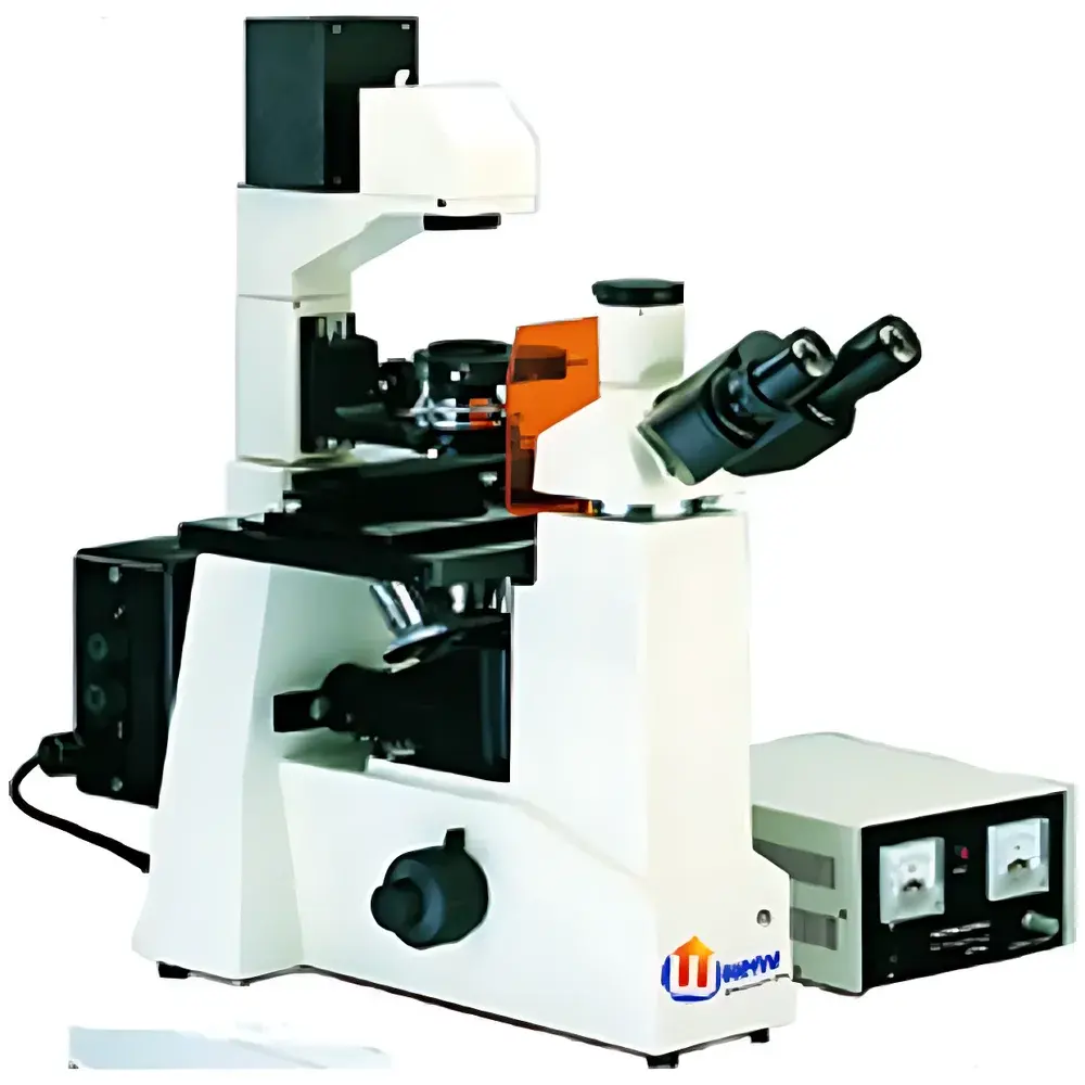 YANRUN FM-100 Inverted Phase Contrast and Epi-Fluorescence Microscope