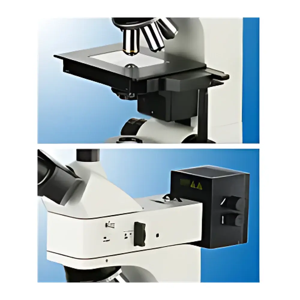 YANRUN MMAS-18 Infinity-Corrected Upright Transmitted/Reflected Light Metallurgical Microscope with Integrated Image Analysis System