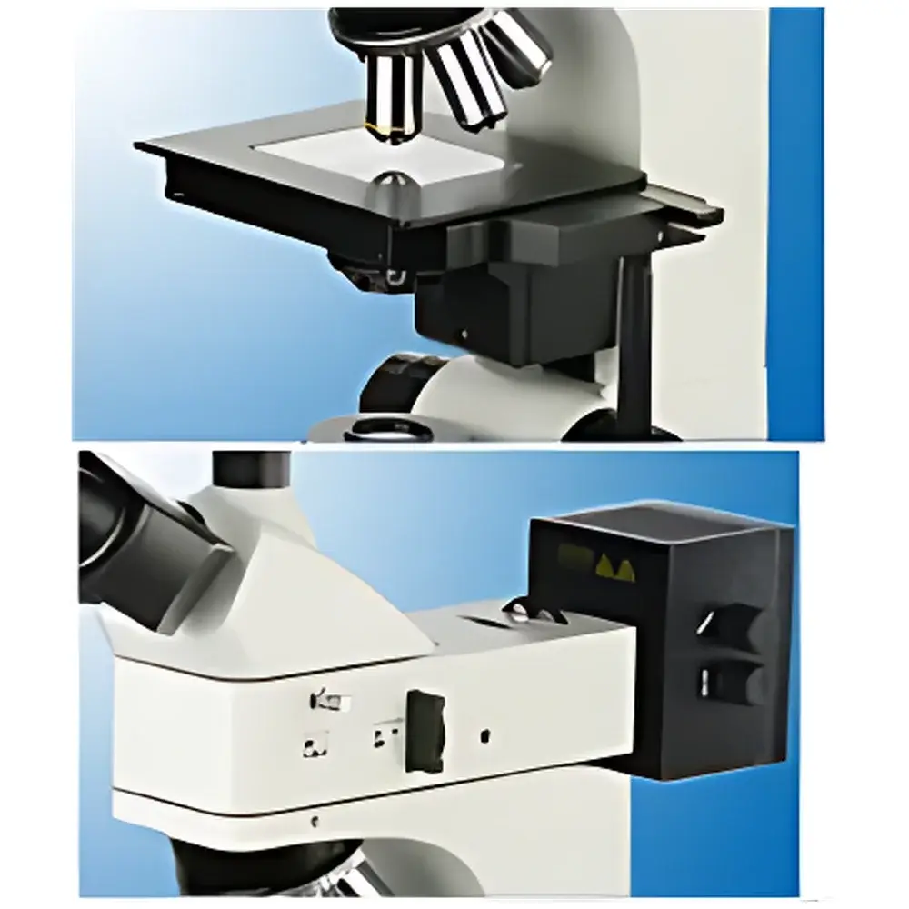 YANRUN MMAS-19 Upright Metallurgical Microscope with Differential Interference Contrast (DIC) and Integrated Image Analysis System