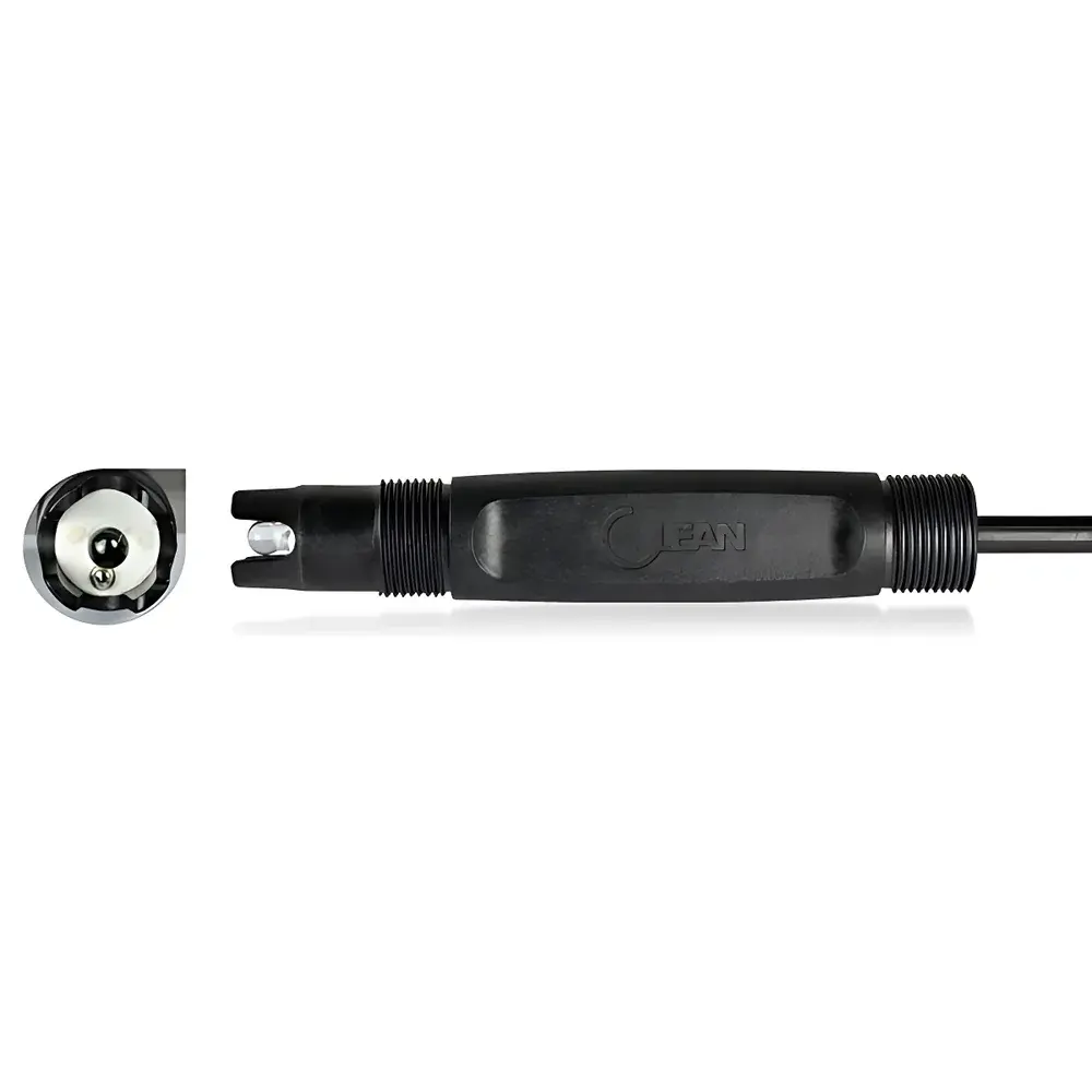 CLEAN CS1753 Industrial-Grade Online pH Electrode with Integrated Temperature Compensation and Grounding