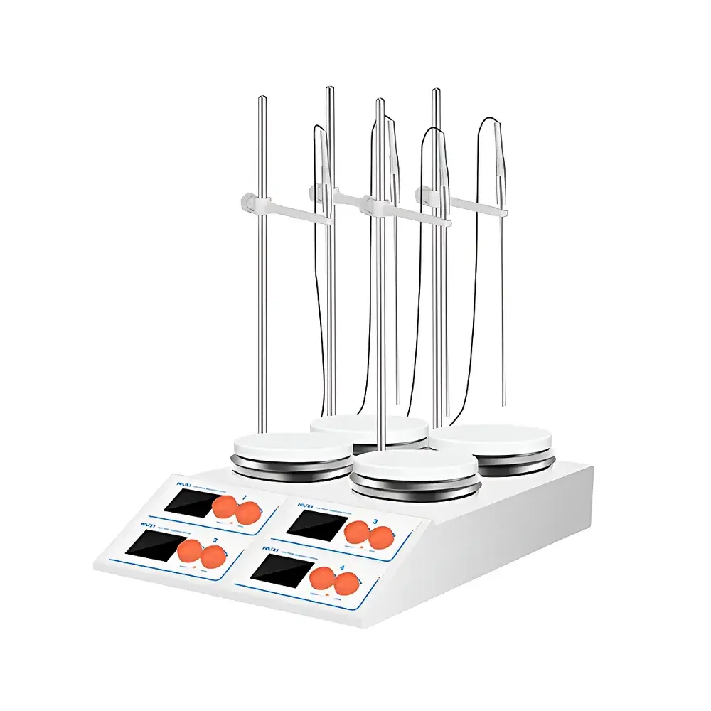 HUXI HMS-4SG Four-Position Heated Magnetic Stirrer