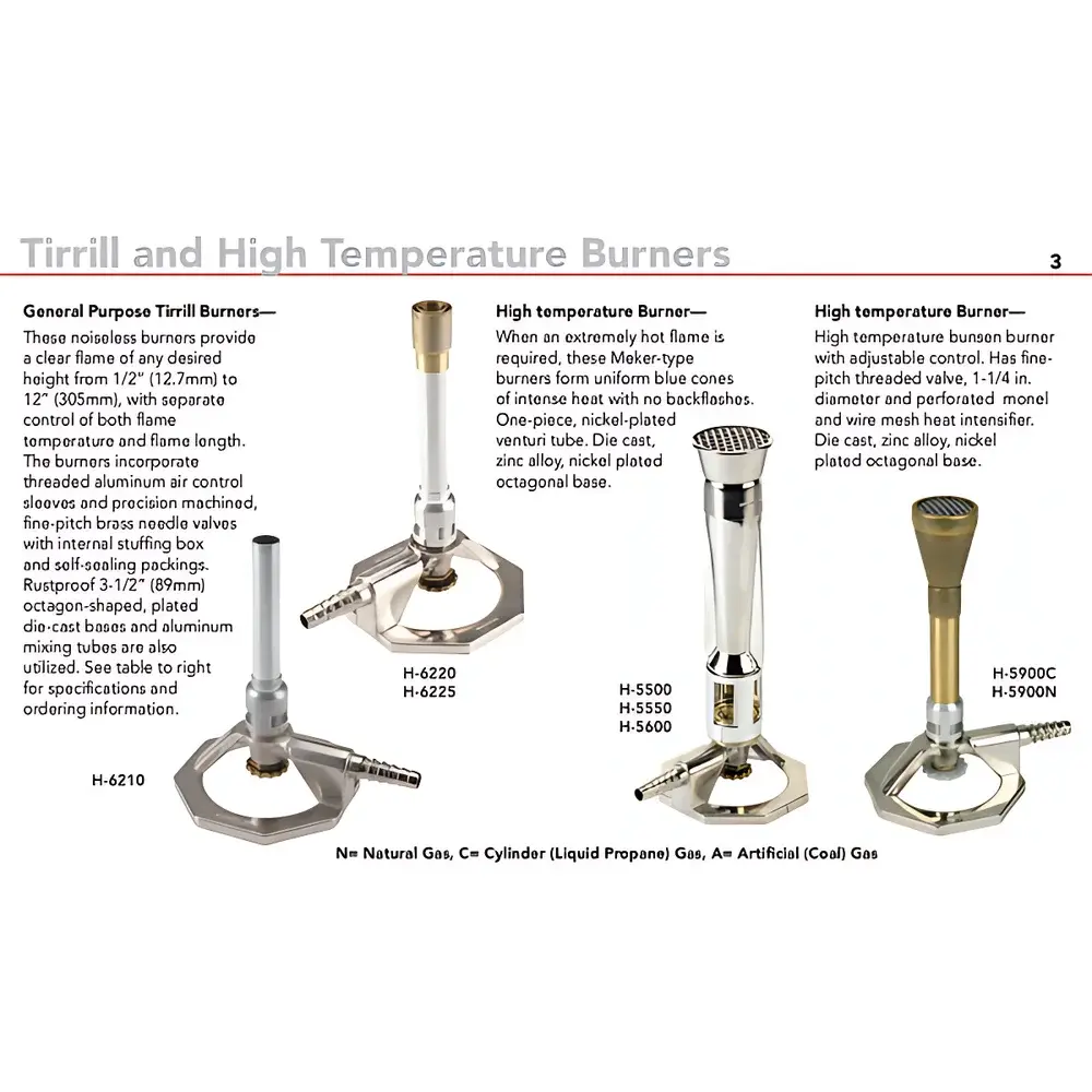Humboldt H-6240C Tirril-Style High-Temperature Combustion Burner