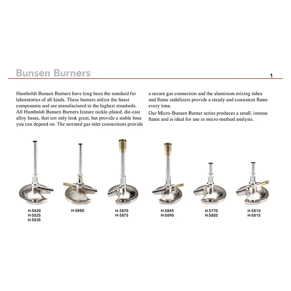 Tirril H-5025 Multi-Purpose Laboratory Bunsen Burner