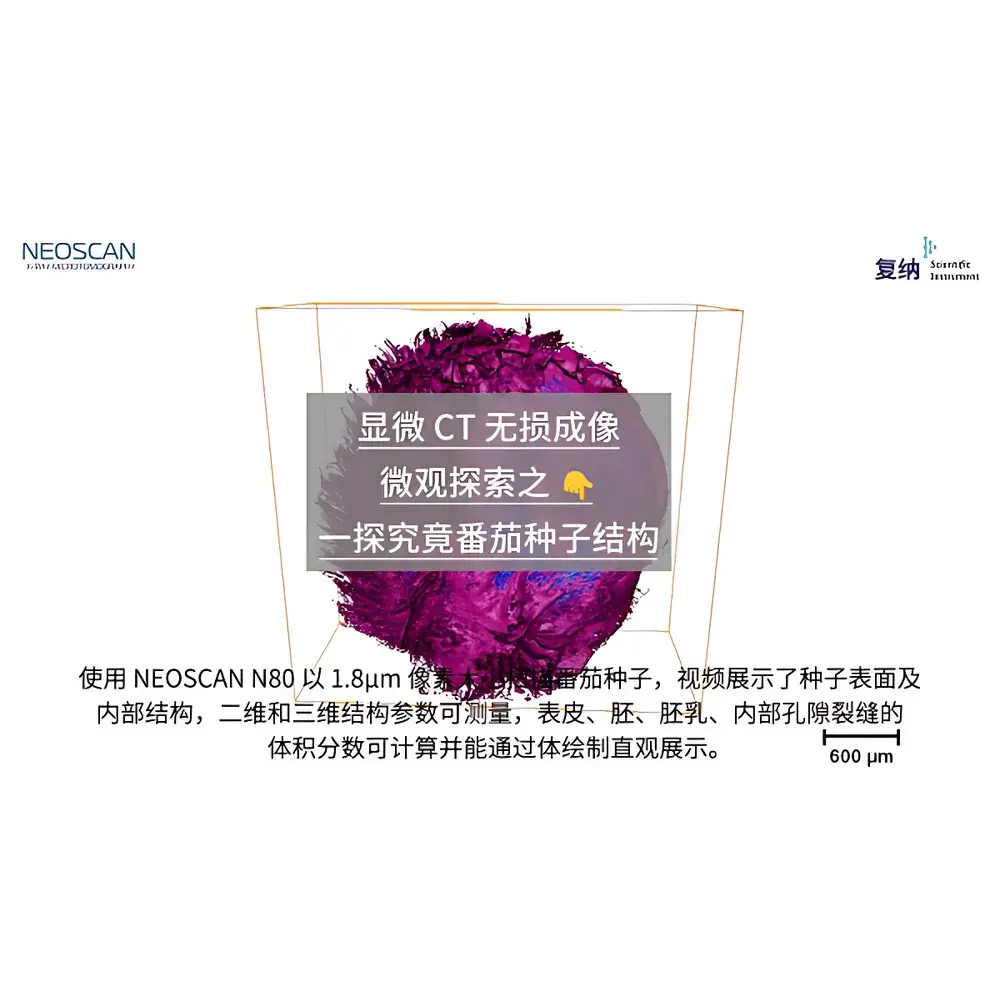 Neoscan N80 Desktop High-Resolution Micro-CT System for Agricultural and Forestry Research