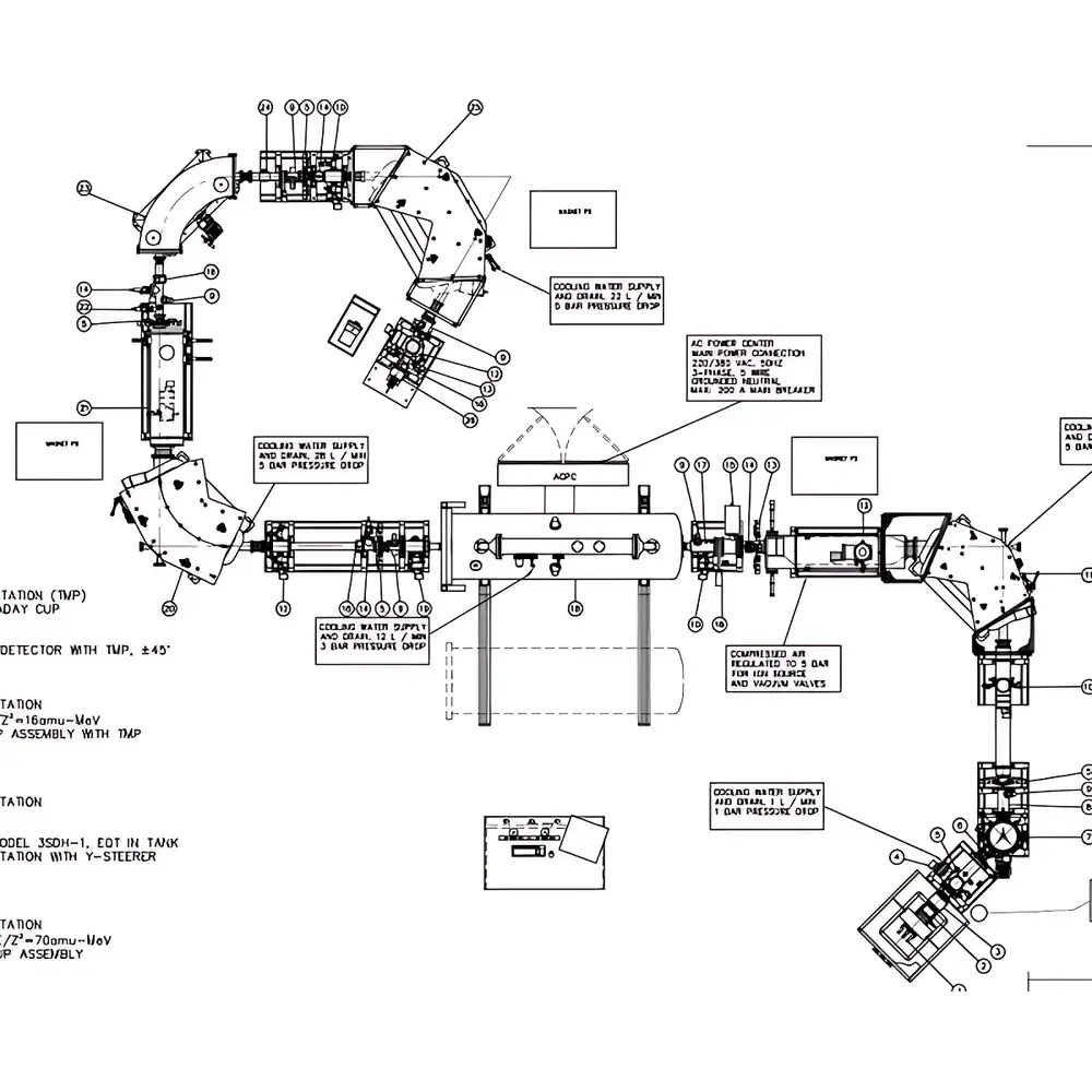NEC UAMS Pelletron® Tandem Electrostatic Ion Accelerator System