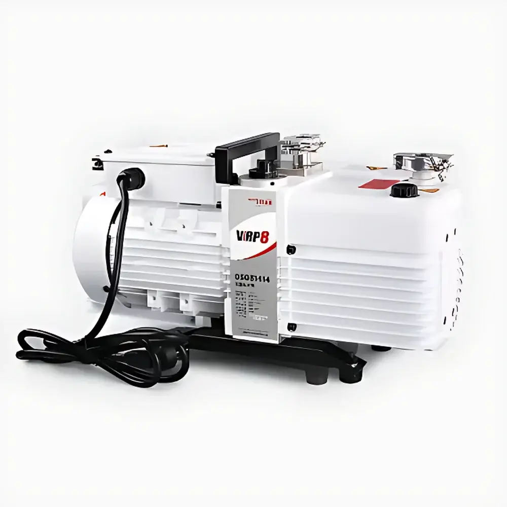Titan VRP-8 Dual-Stage Rotary Vane Vacuum Pump with KF16 Flange (220 V AC)