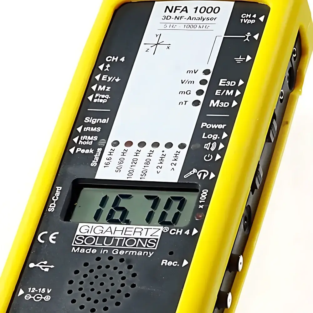 GIGAHERTZ NFA-1000 Portable 3D Broadband Electromagnetic Field Analyzer