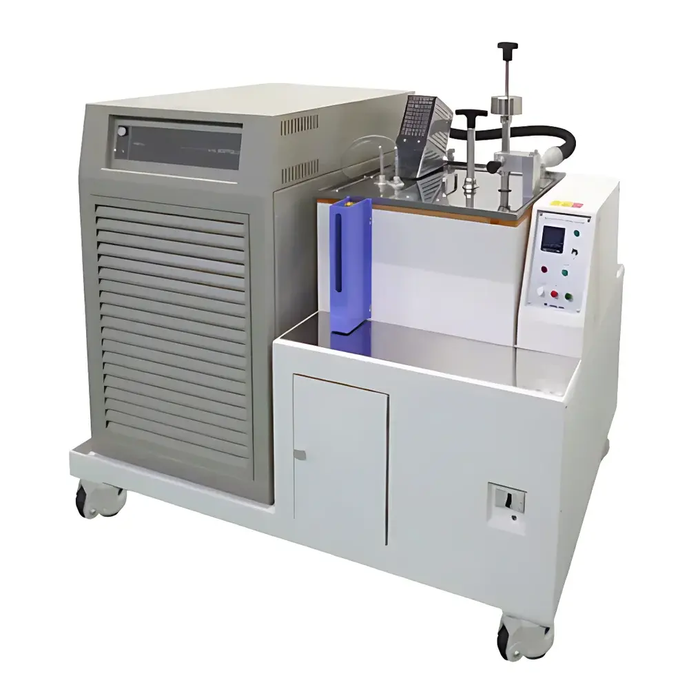 Yasuda No.201-R Cold Proof Tester for Vinyl Leather Cloth (with Integrated Refrigeration Unit)