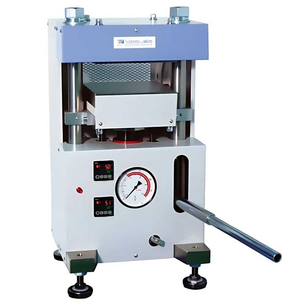 Yasuda No.219 Electric Heating Mini Test Press for Rubber & Plastic Sample Preparation