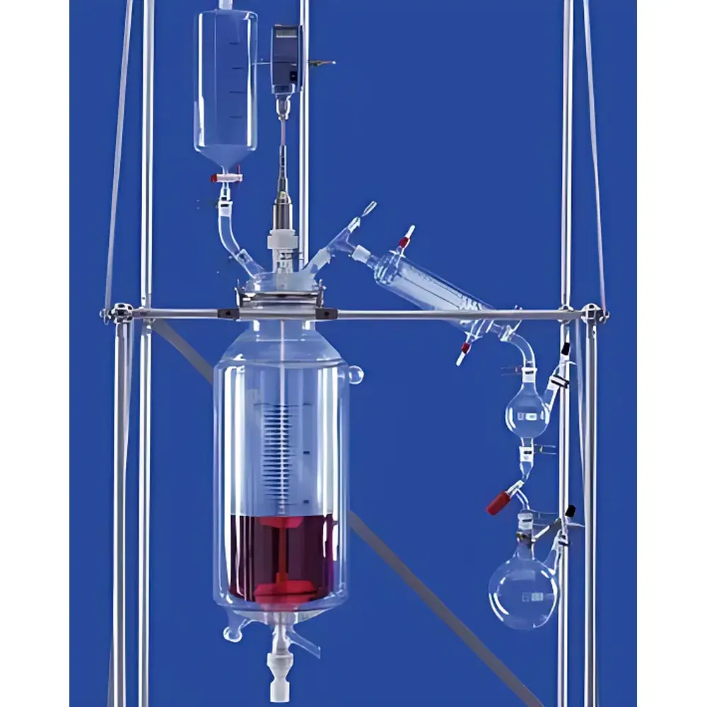 LENZ Kilogram-Scale Glass Reactor with Double-Jacketed DURAN® Borosilicate Glass (Schott)