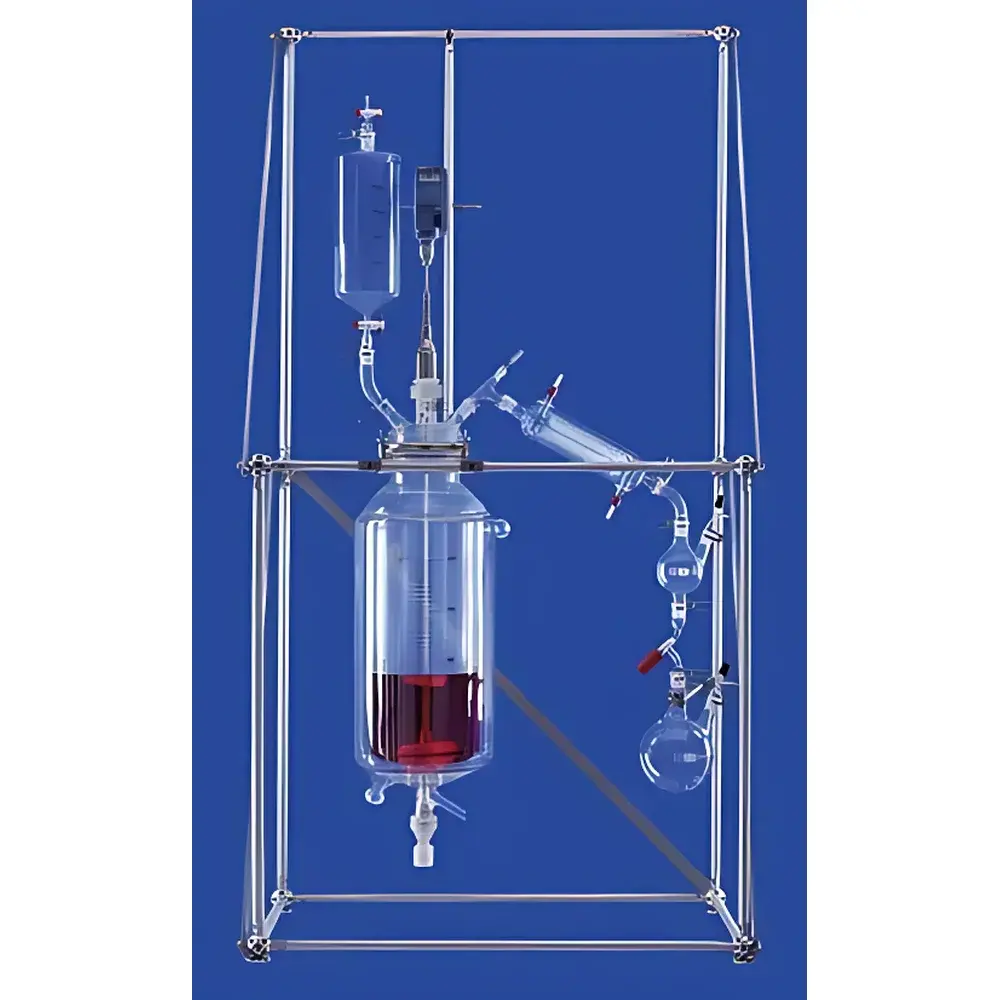 LENZ DURAN Glass Reactor with Double-Jacketed Design