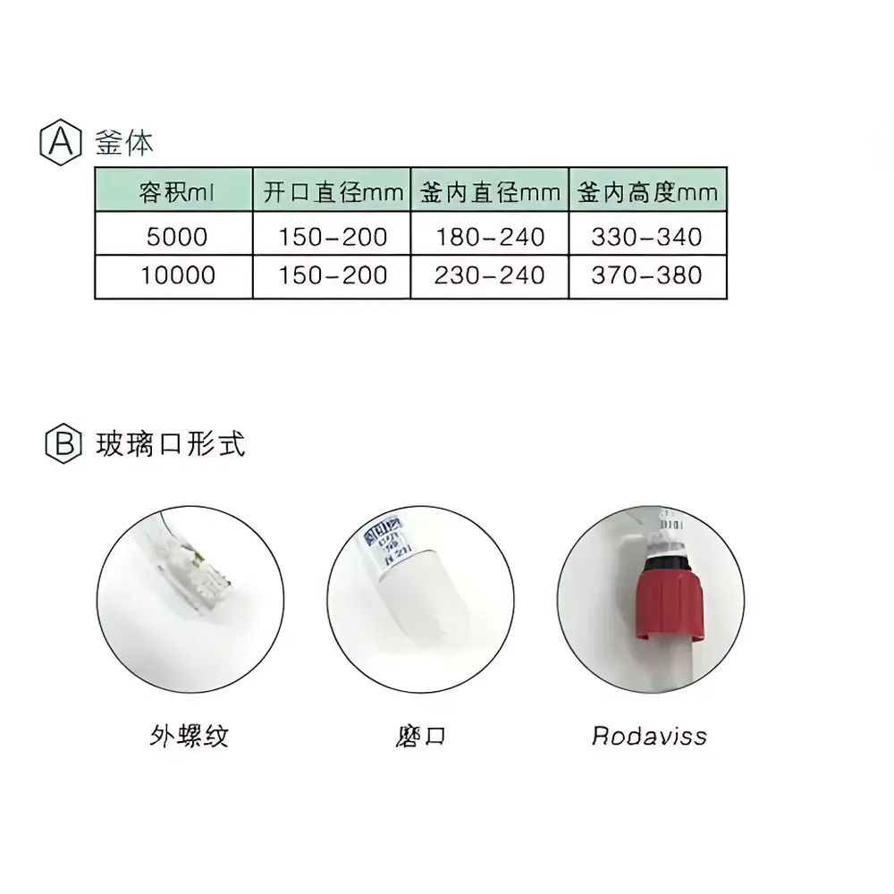 DIEHM DV-Series Medium-Scale Borosilicate Glass Reactor
