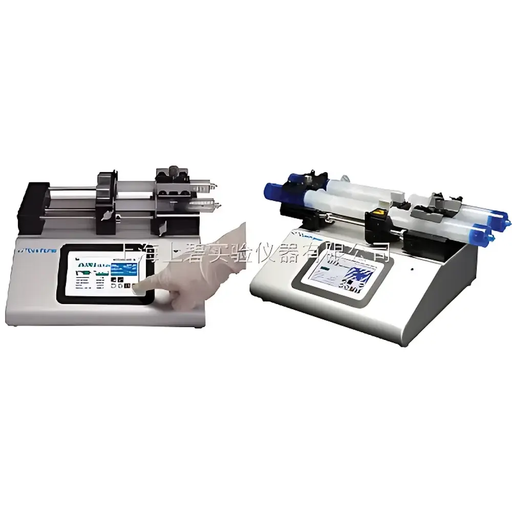 Cole-Parmer 74905-50 Dual-Channel Programmable Syringe Pump with Touchscreen Interface and RS-485 Daisy-Chaining Capability