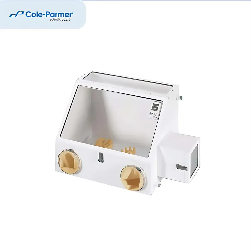 Plas-labs 818-GBB Dual-Operator Glove Box System