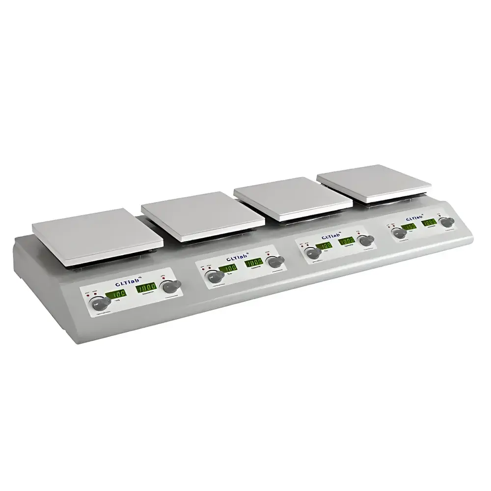 GLTLab SHC-4P Four-Position Ceramic-Plate Heated Magnetic Stirrer