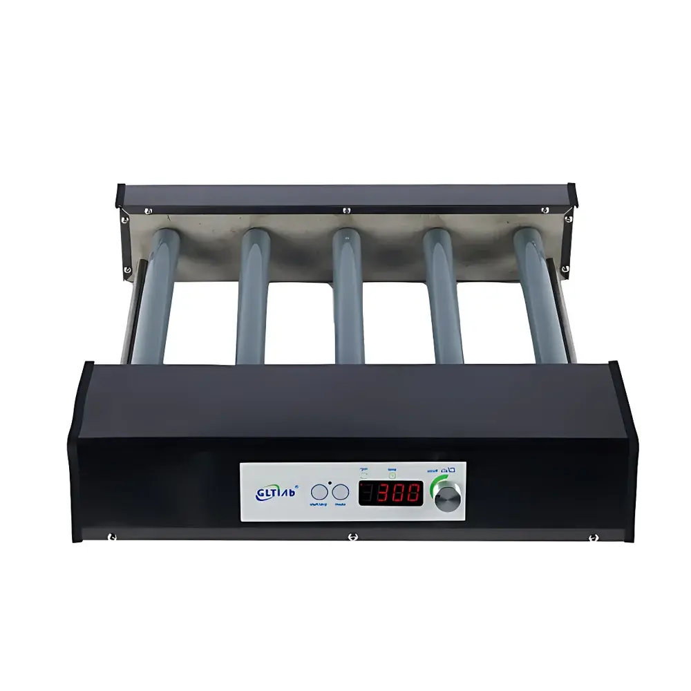 GLTLab TR-10C High-Capacity Reversible Roller Mixer for Battery Slurry Homogenization