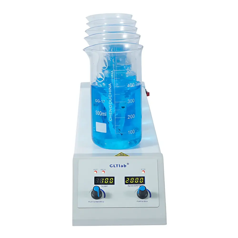 GLTlab SHA-5N Five-Position Heated Magnetic Stirrer