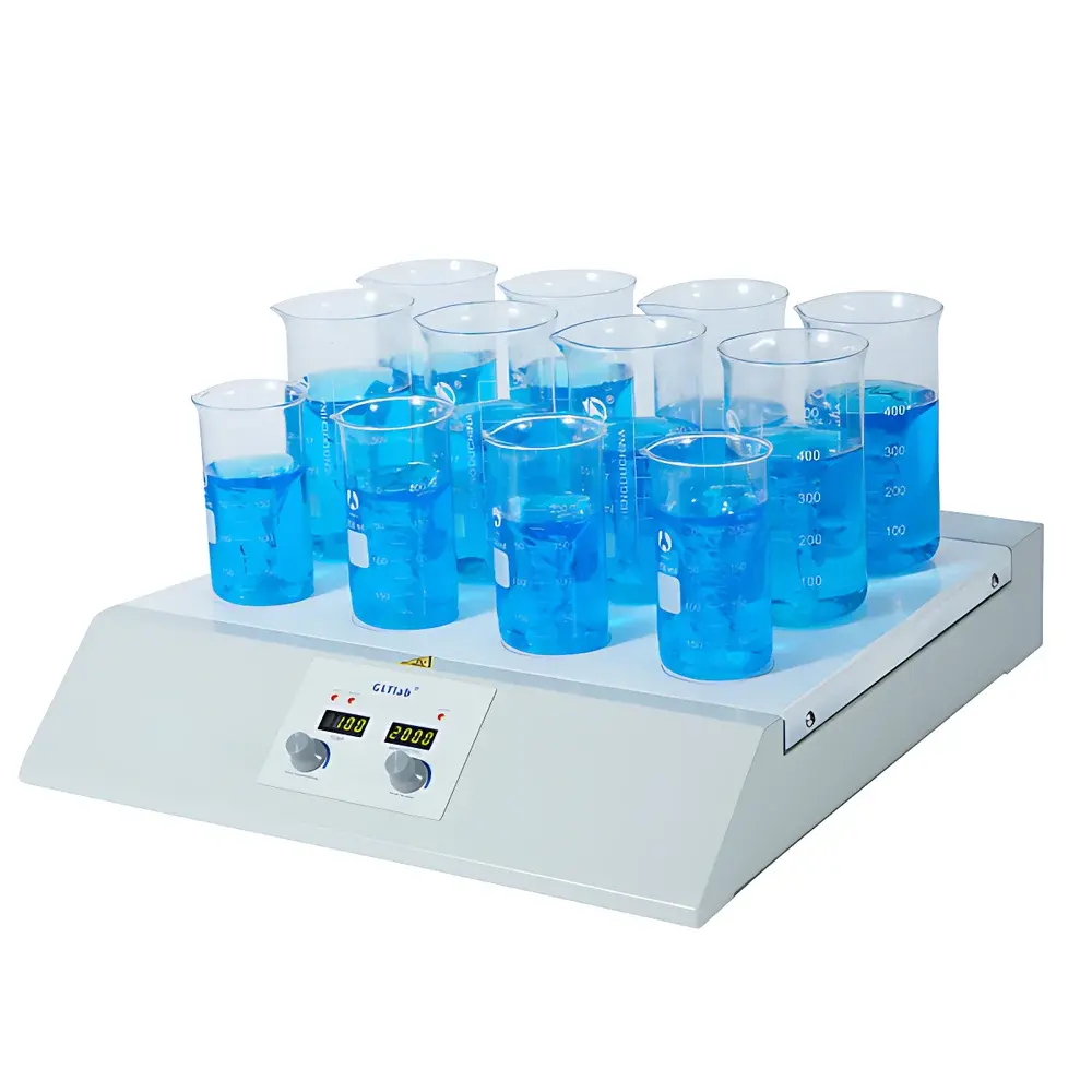 GLTLab SHA-12N 12-Position Heated Magnetic Stirrer