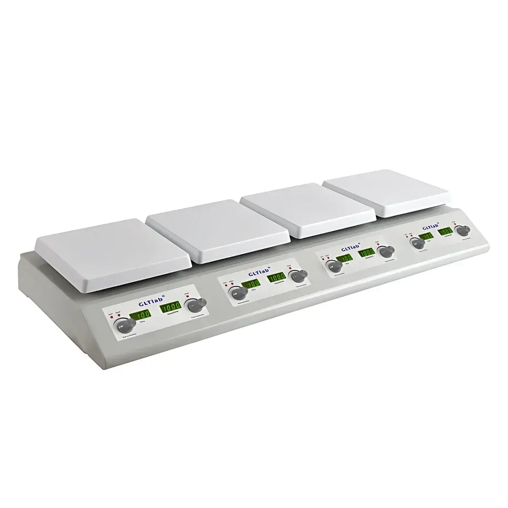 GLTlab SHA-4P Quad-Position Heated Magnetic Stirrer with Independent Temperature Control