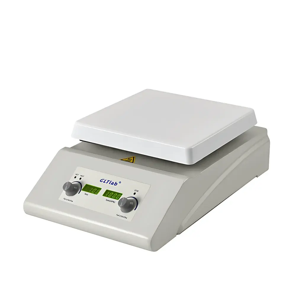 GLTLab SHA-2-2D Precision Heated Magnetic Stirrer with 7-inch Aluminum Heating Plate