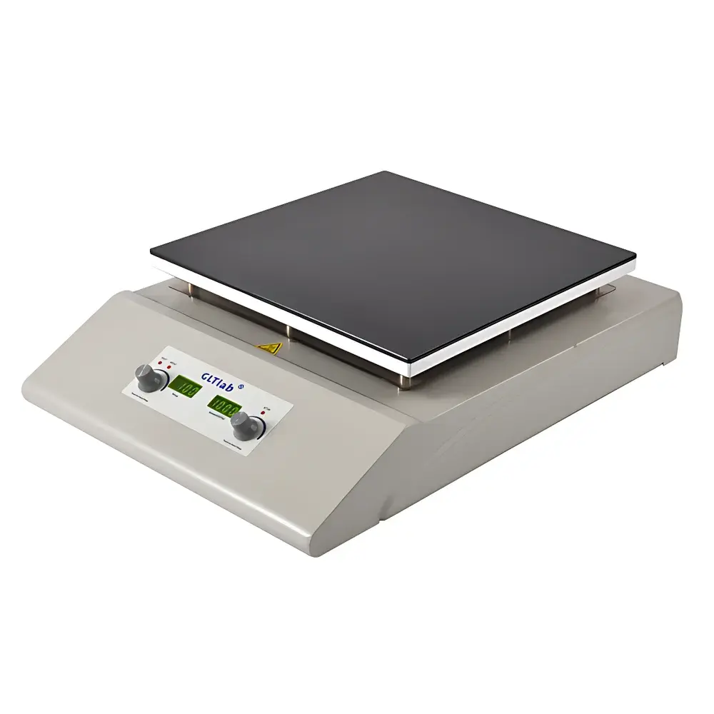 GLTlab SHC-2 12-Inch Ceramic-Plate Magnetic Stirrer with Integrated Heating