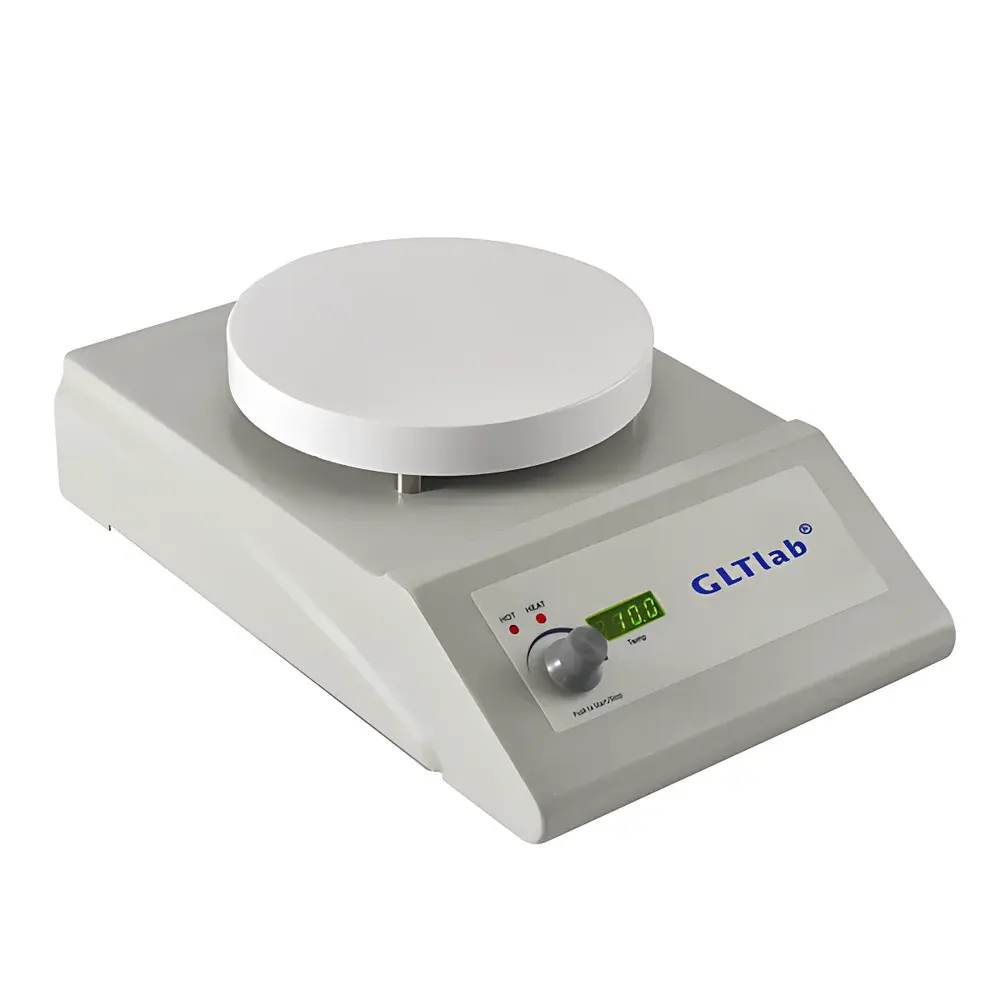 GLTlab SHA-1R-2D 6-Inch Ceramic-Top Magnetic Hotplate Stirrer with Dual-Range Temperature Control (35–400°C Surface / 35–200°C Solution)