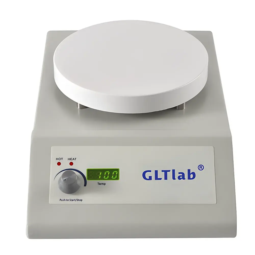 GLTlab SHA-1R-2D 6-Inch Ceramic-Top Magnetic Hotplate Stirrer with Dual-Range Temperature Control (35–400°C Surface / 35–200°C Solution)