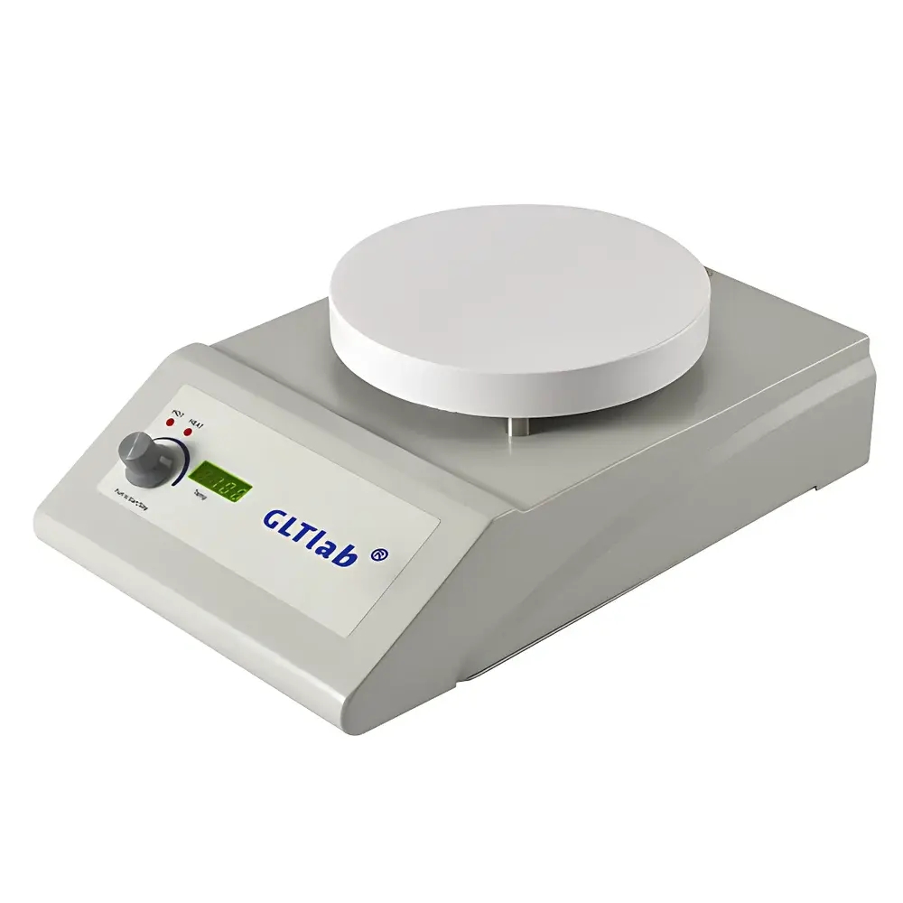 GLTlab SHA-1R-2D 6-Inch Ceramic-Top Magnetic Hotplate Stirrer with Dual-Range Temperature Control (35–400°C Surface / 35–200°C Solution)