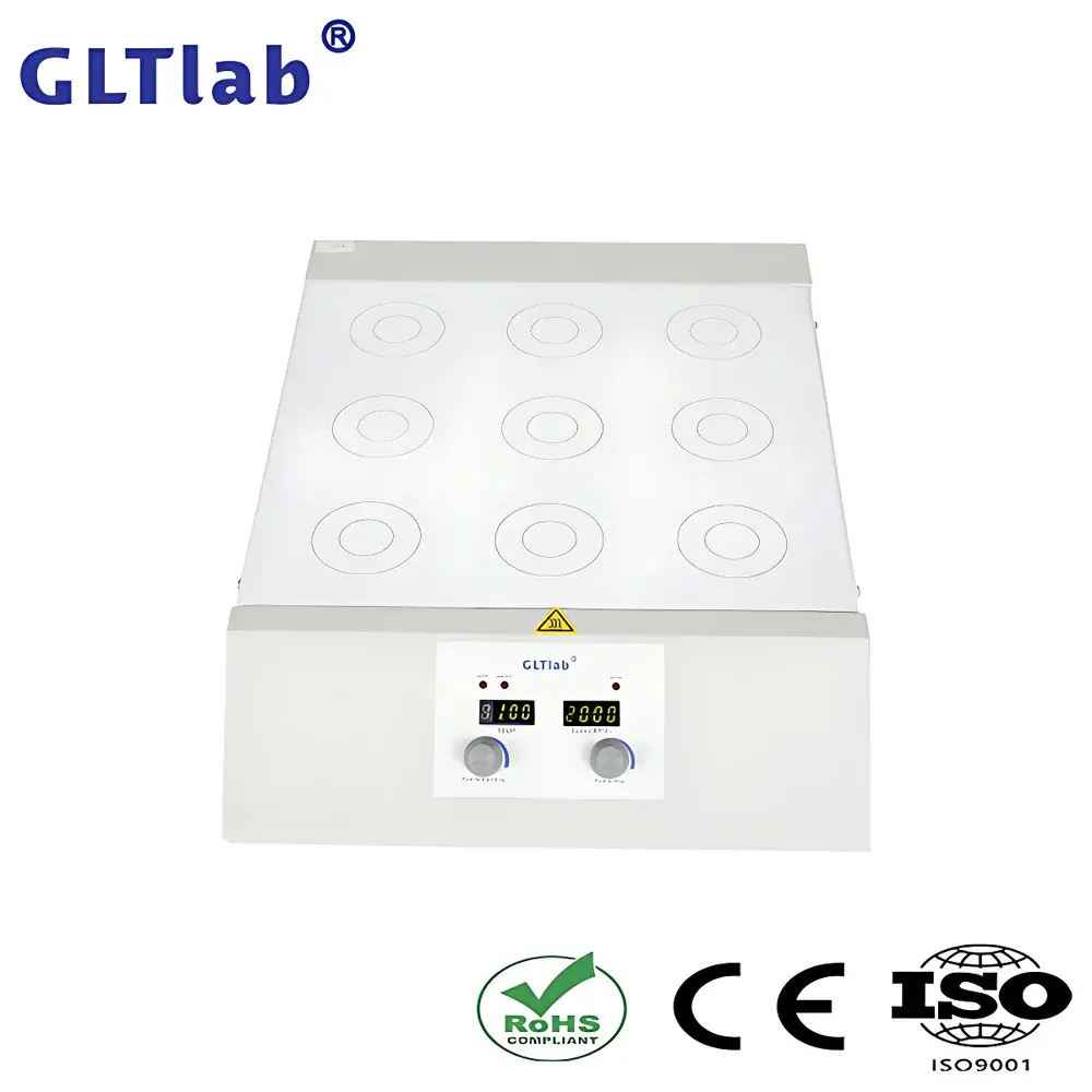GLTLab SHA-9N 9-Position Digital Programmable Hotplate Magnetic Stirrer