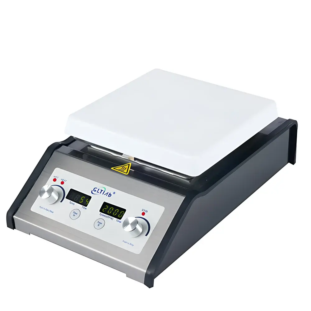 GLTlab SHA-1-SS Stainless Steel Constant-Temperature Magnetic Stirring Hot Plate with Oil/Water Bath Capability