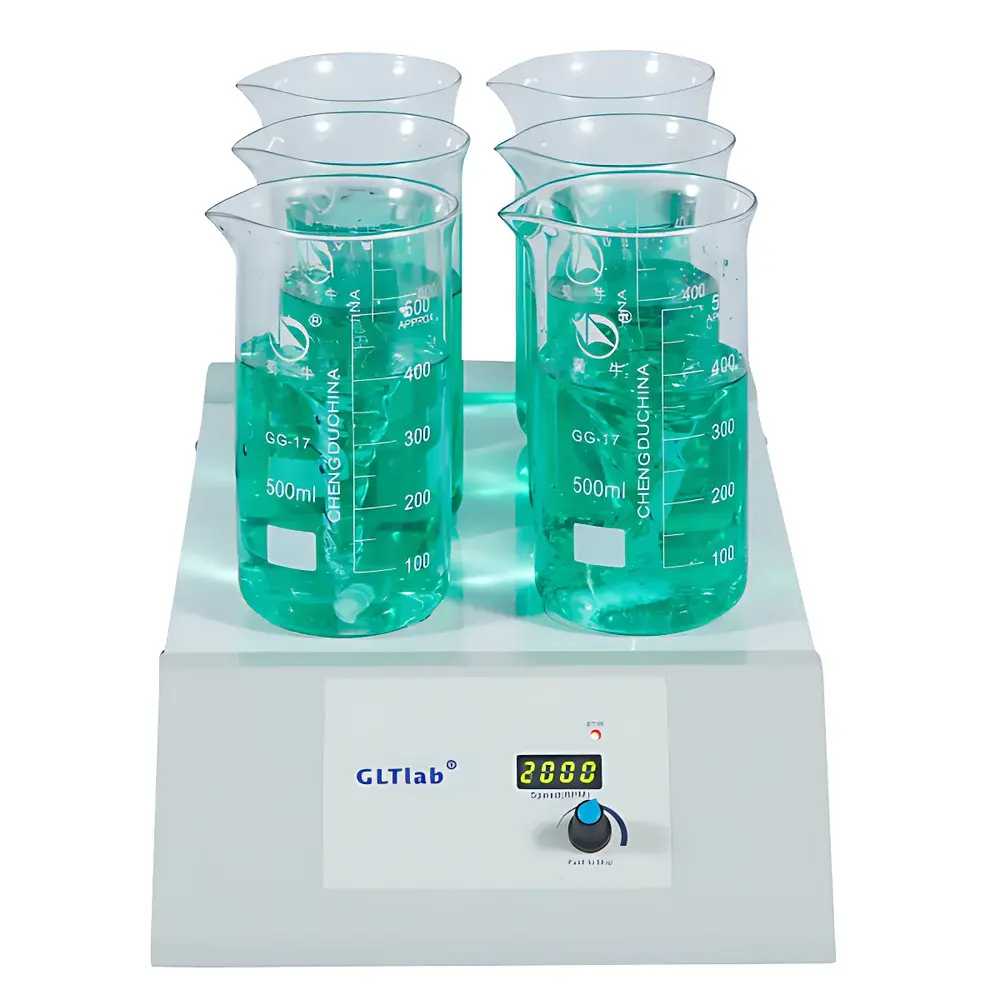 GLTLab SS-6N Six-Position Digital Magnetic Stirrer