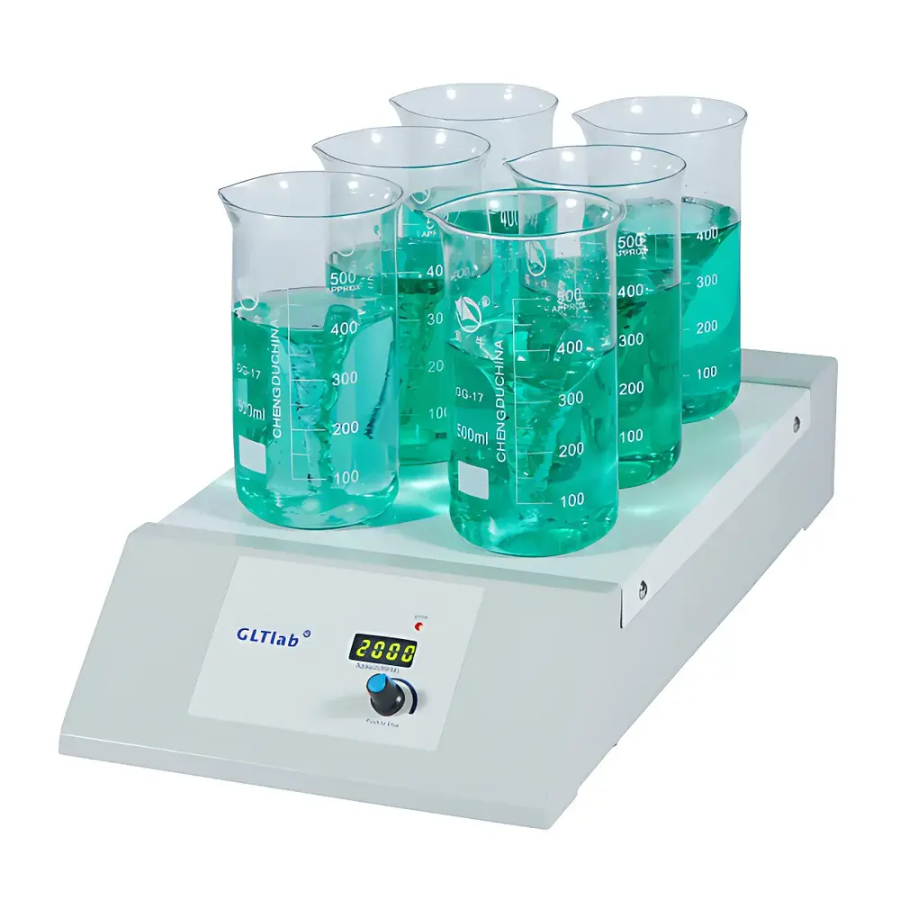 GLTLab SS-6N Six-Position Digital Magnetic Stirrer