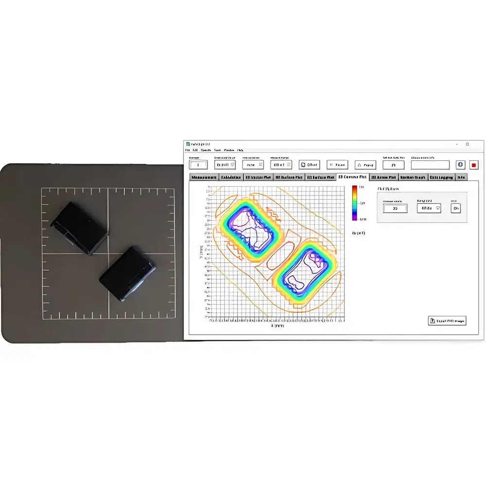 Metrolab HallinSight® 3D Hall Effect Magnetic Field Camera for Surface Magnetic Flux Distribution Mapping