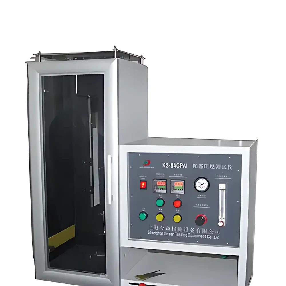 Shanghai Jinsen KS-84CPA CPAI-84 Vertical Flame Resistance Tester for Tent Fabrics