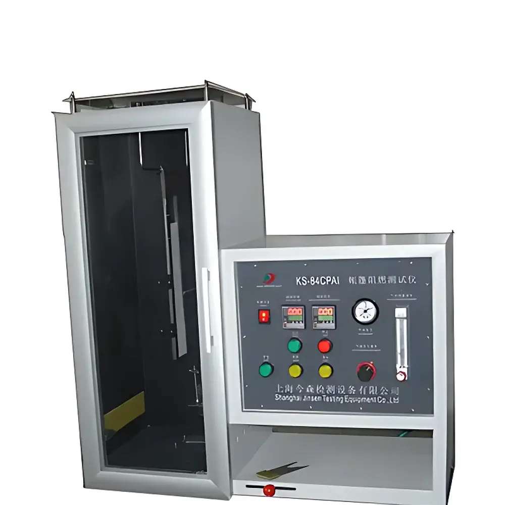 Shanghai Jinsen KS-84CPA CPAI-84 Vertical Flame Resistance Tester for Tent Fabrics