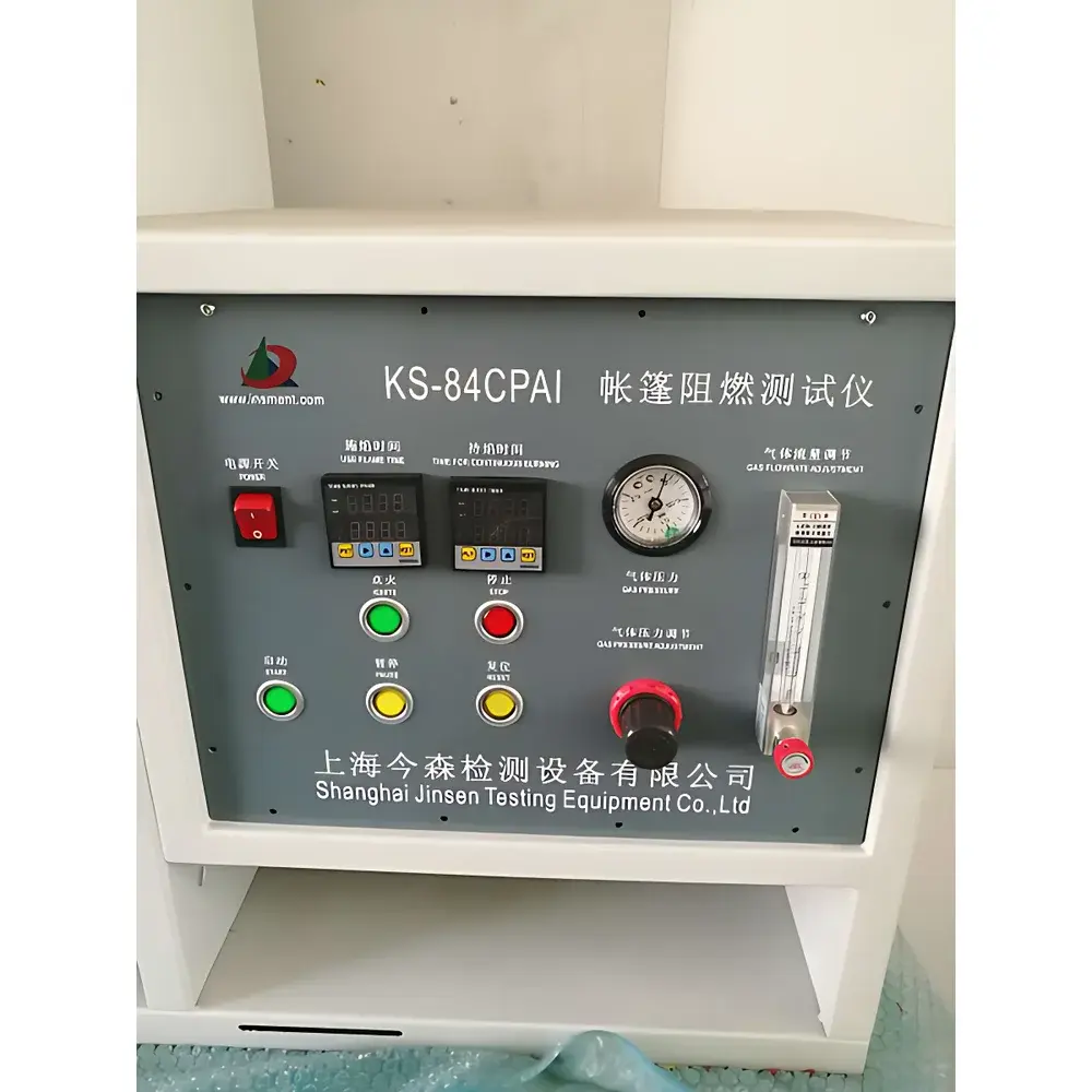 Shanghai Jinsen KS-84CPA CPAI-84 Vertical Flame Resistance Tester for Tent Fabrics