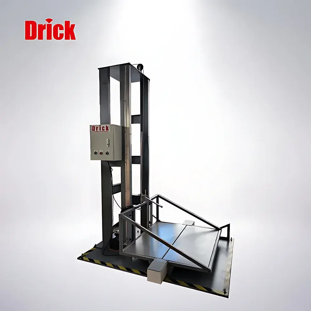 Drick DRK124 Dual-Arm Drop Testing Machine for Edge, Face & Corner Impact Simulation