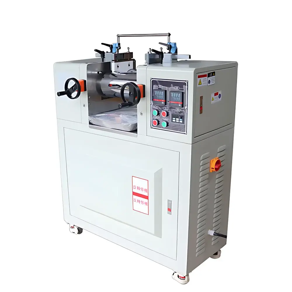 Drick DRK6175 Open Two-Roll Mill for Polymer Compounding and Pigment Dispersion
