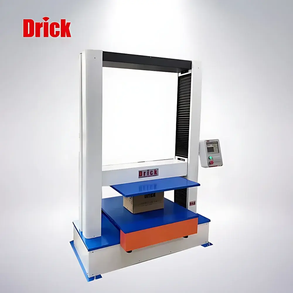 Drick DRK123AS Touchscreen Compression Tester for Corrugated Boxes (Triple-Method Compliant)