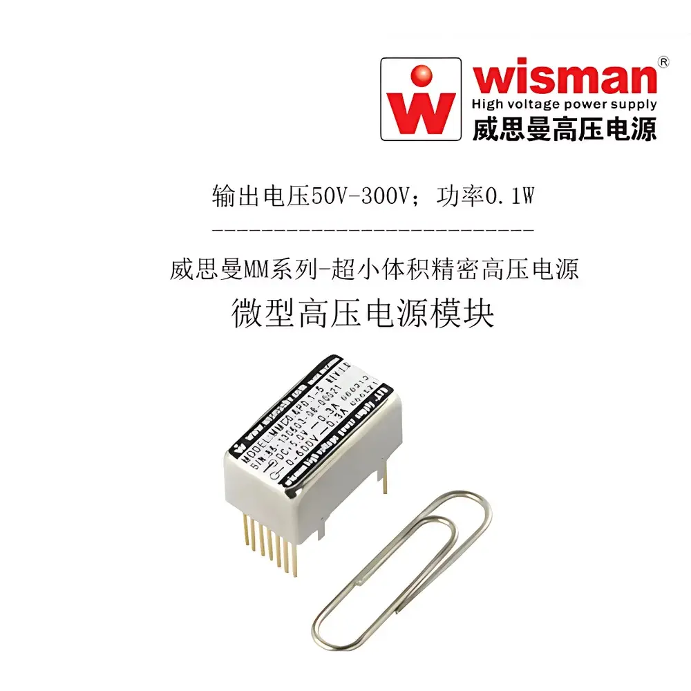 Wiseman MMC Miniature High-Voltage Power Supply Module – 0.6 kV / 0.1 W