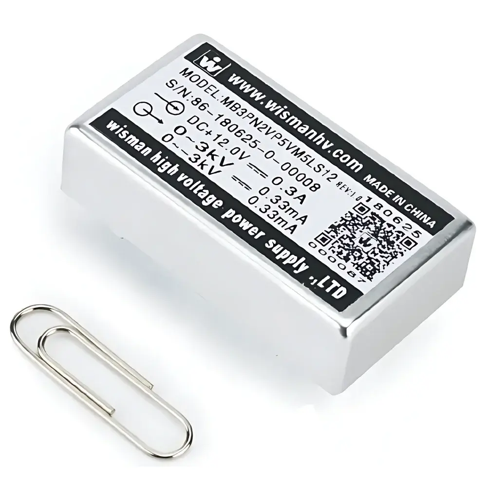 Wiseman MB Series 3 kV / 2 W Dual-Output High-Voltage DC/DC Module Power Supply