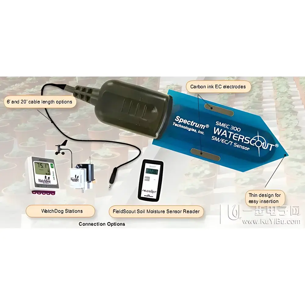 Spectrum Technologies SMEC 300 Soil Moisture, Electrical Conductivity & Temperature Sensor