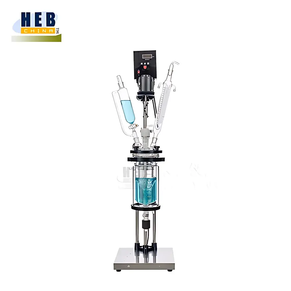 HEB-3L Dual-Jacketed Glass Reactor by Jihepu (Jinan Hepingpu)