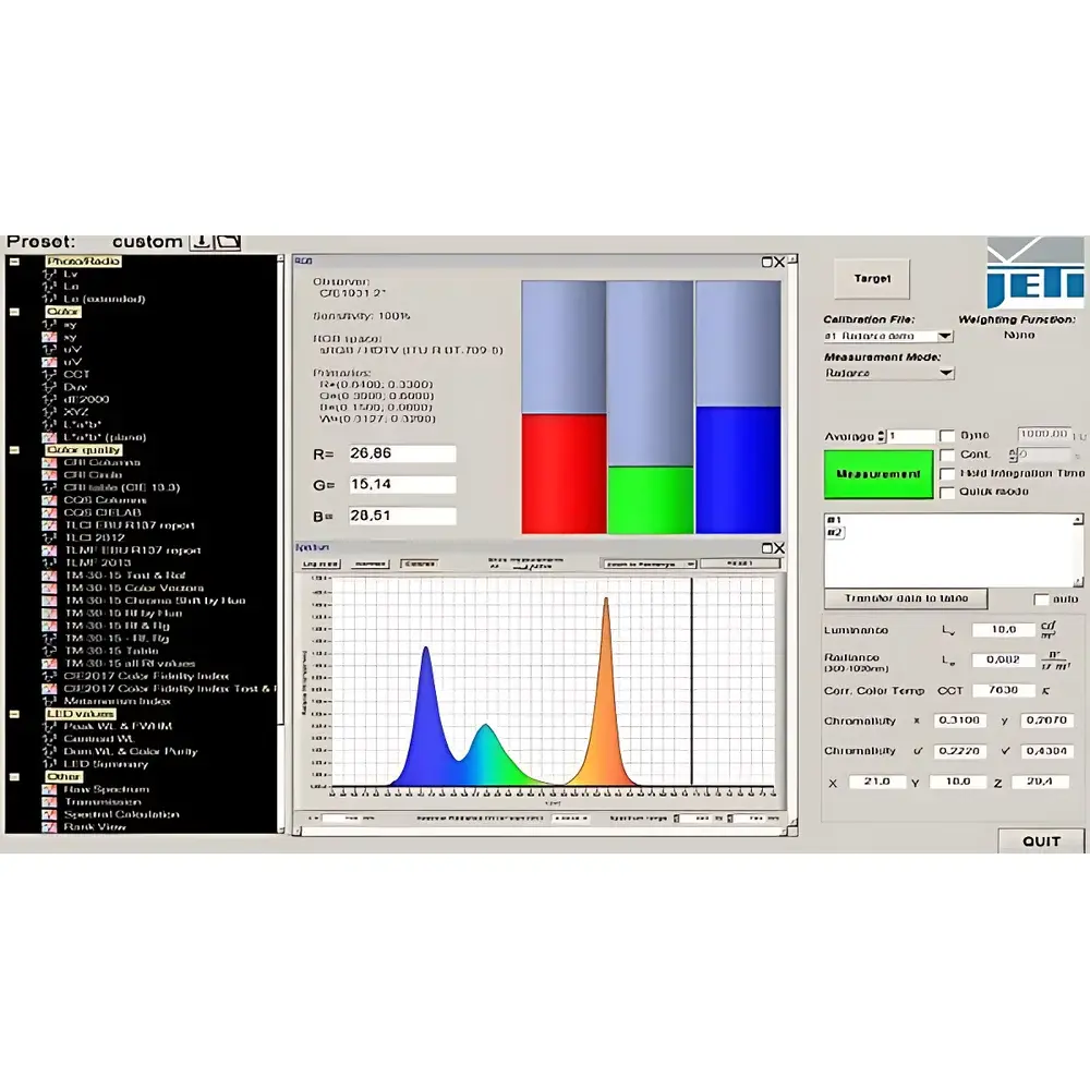 SpectraVal 1511 Touchscreen Spectroradiometer