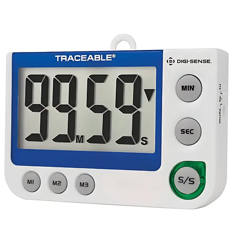 Digi-Sense Traceable® Dual-Channel and Single-Channel Big-Digit LED Timers with NIST-Traceable Calibration Certificate